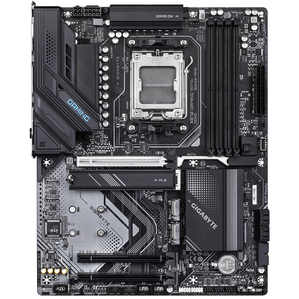 Bekijk afbeelding 1 van Gigabyte AM5 X870 GAMING WIFI6 - DDR5/3xM.2/HDMI/ATX